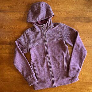 Patagonia maroon fair isle Better Sweater hoodie XS